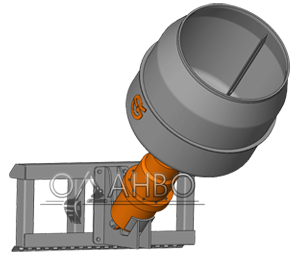 Бетоносмеситель (бетномешалка) GRizzly для минипогрузчика.